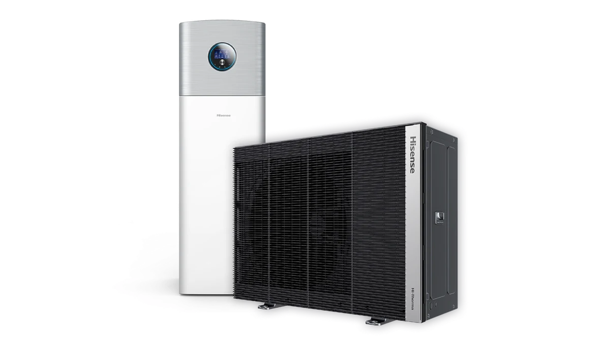 Hisense Hi-Therma II Hydro Integra R290 — przykład zestawu — oryginalny materiał producenta